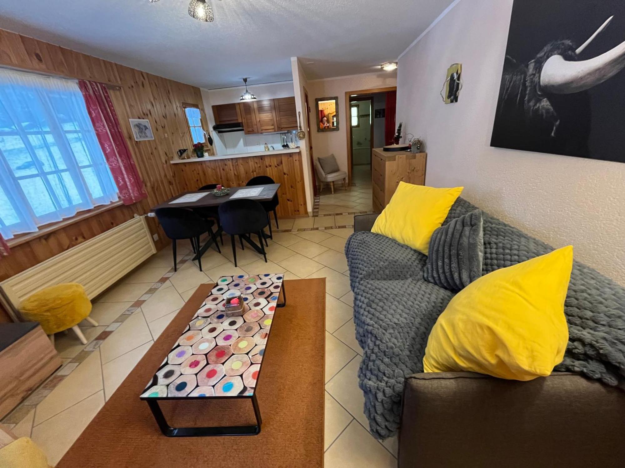 L'Herensarde, Bel Appartement Avec Jardin-Terrasse Et Garage Evolène Екстериор снимка